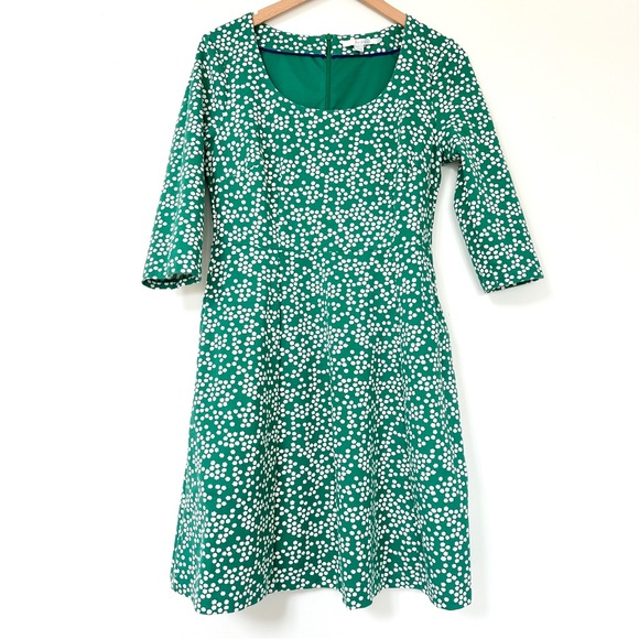 EUC Boden Fit and Flare Jersey Knit Julianna Ponte
Cotton Blend Dress Polka Dot - Picture 1 of 7